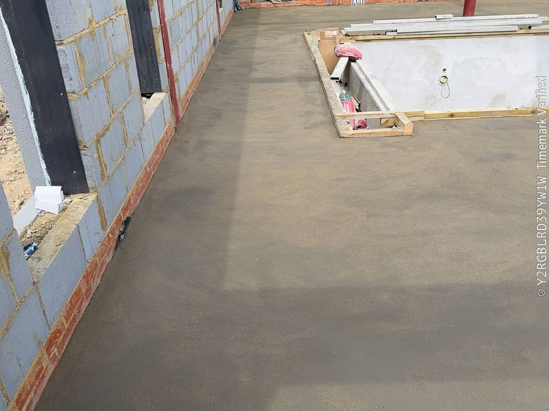 Commercial unit, ground floor — floor screeding by Johal Screeding Ltd
